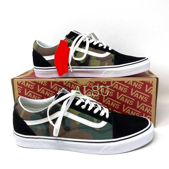 VANS Old Skool Woodland Camo Men’s Sneakers Canvas - Picture 4 of 11